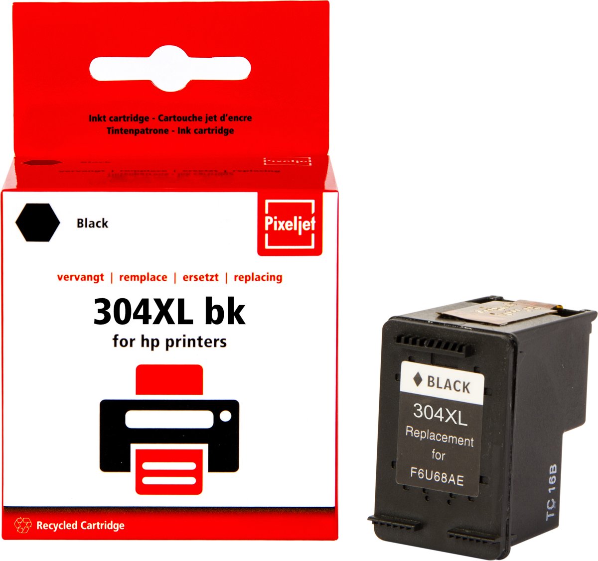 HP 304 XL inktcartridge |Zwart| - Pixeljet